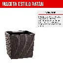 3. MCX088000 MACETA CUADRADA ESTILO RATÁN 40X40X40 - MARRON MORO.webp