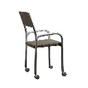6. SILLA 1731 CRUEDAS DE ACERO CROMADO ASIENTO MOCCA.webp