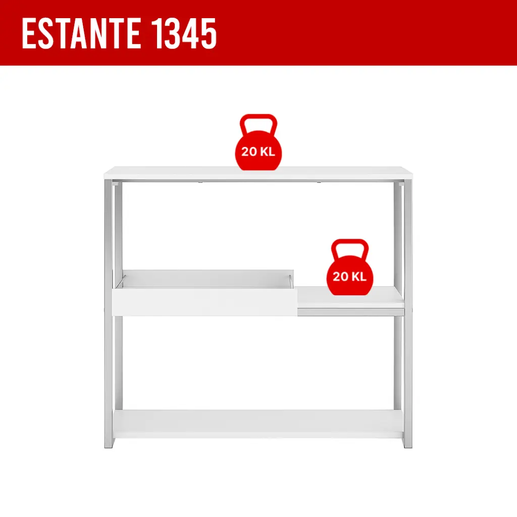 3. 1345 ESTANTE CON 3 REPIZAS Y BANDEJA BLANCO CROMADO.webp