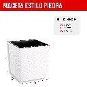 4. MCX076000 MACETA CUADRADA ESTILO PIEDRA 30X30X30 - BLANCO.webp