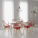 Silla Kayla Wodd Rojo Falu