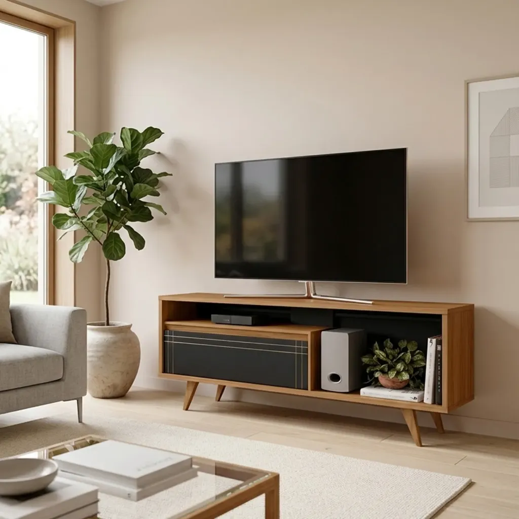Rack para TV Áureo Freijo Trend - Negro