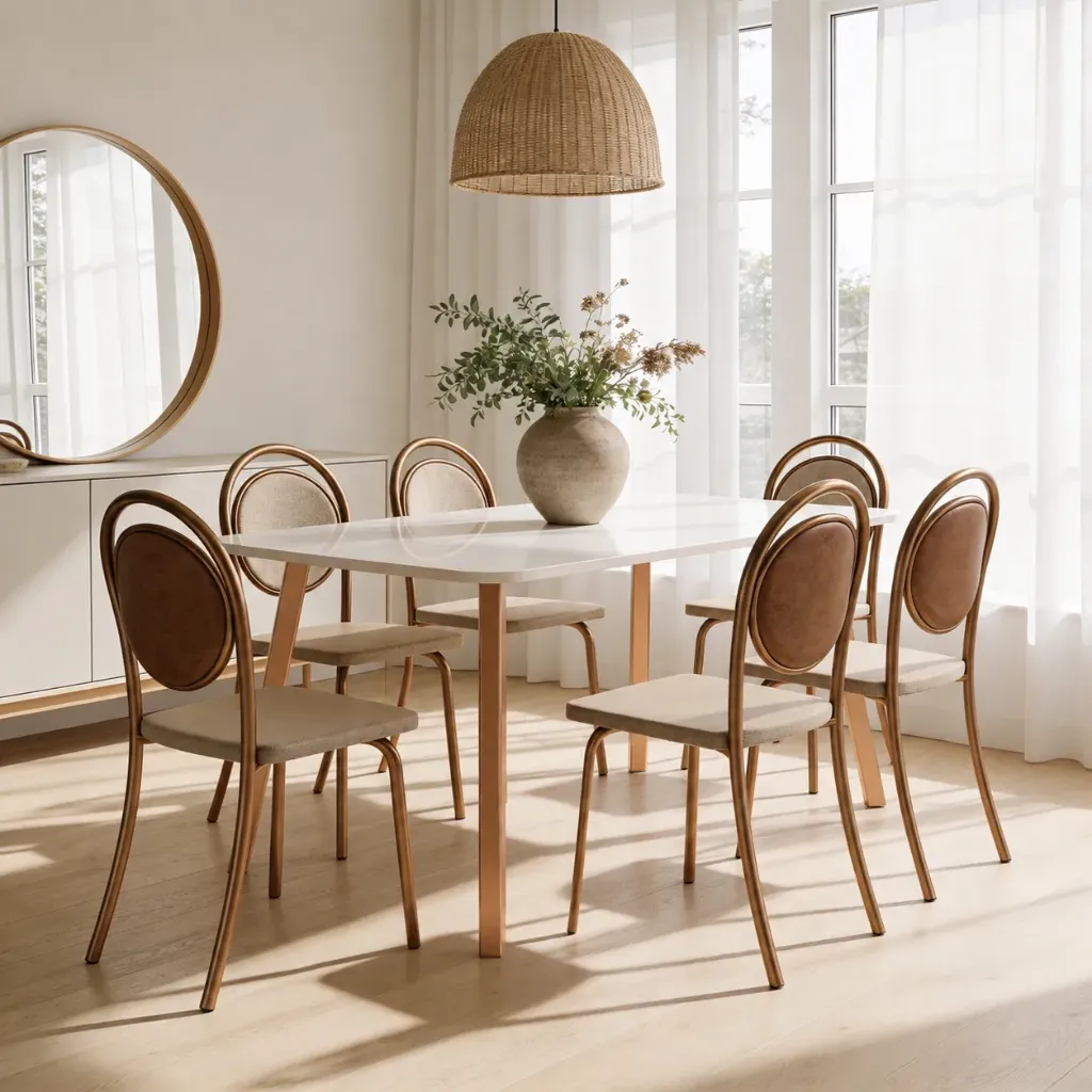 Silla Oria Arena Cuero Sintetico Caramelo Rose