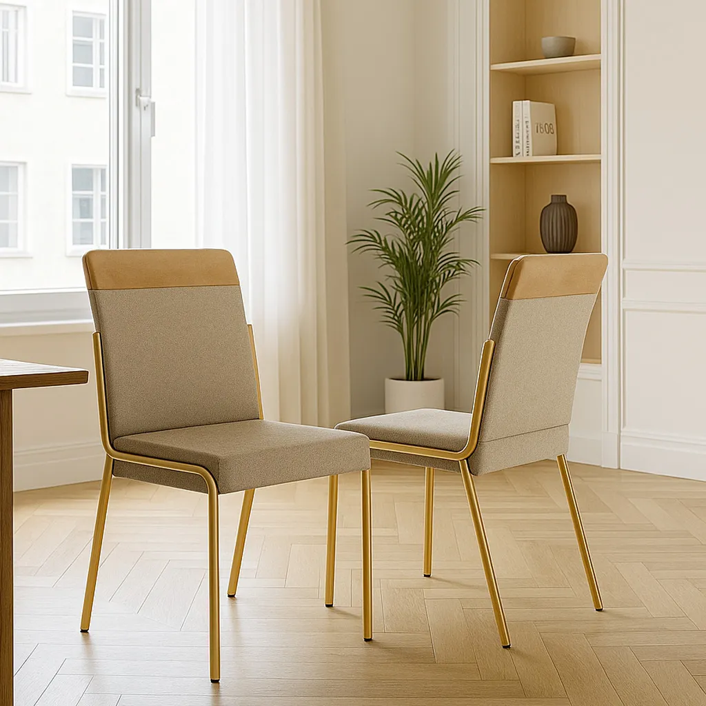 1739 SILLA BAMBU DORADO MATE