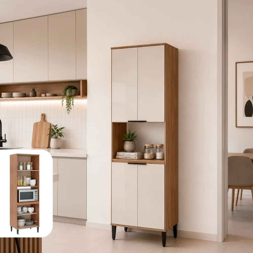 2514 MUEBLE DE COCINA P/1 HORNO FREIJO/OFF WHITE