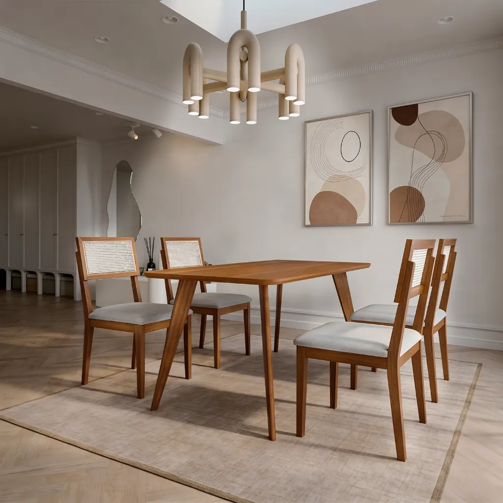 21752722 MESA ACEROLA RECTANGULAR 1.30 S/VIDRIO MADERA/CINAMOMO