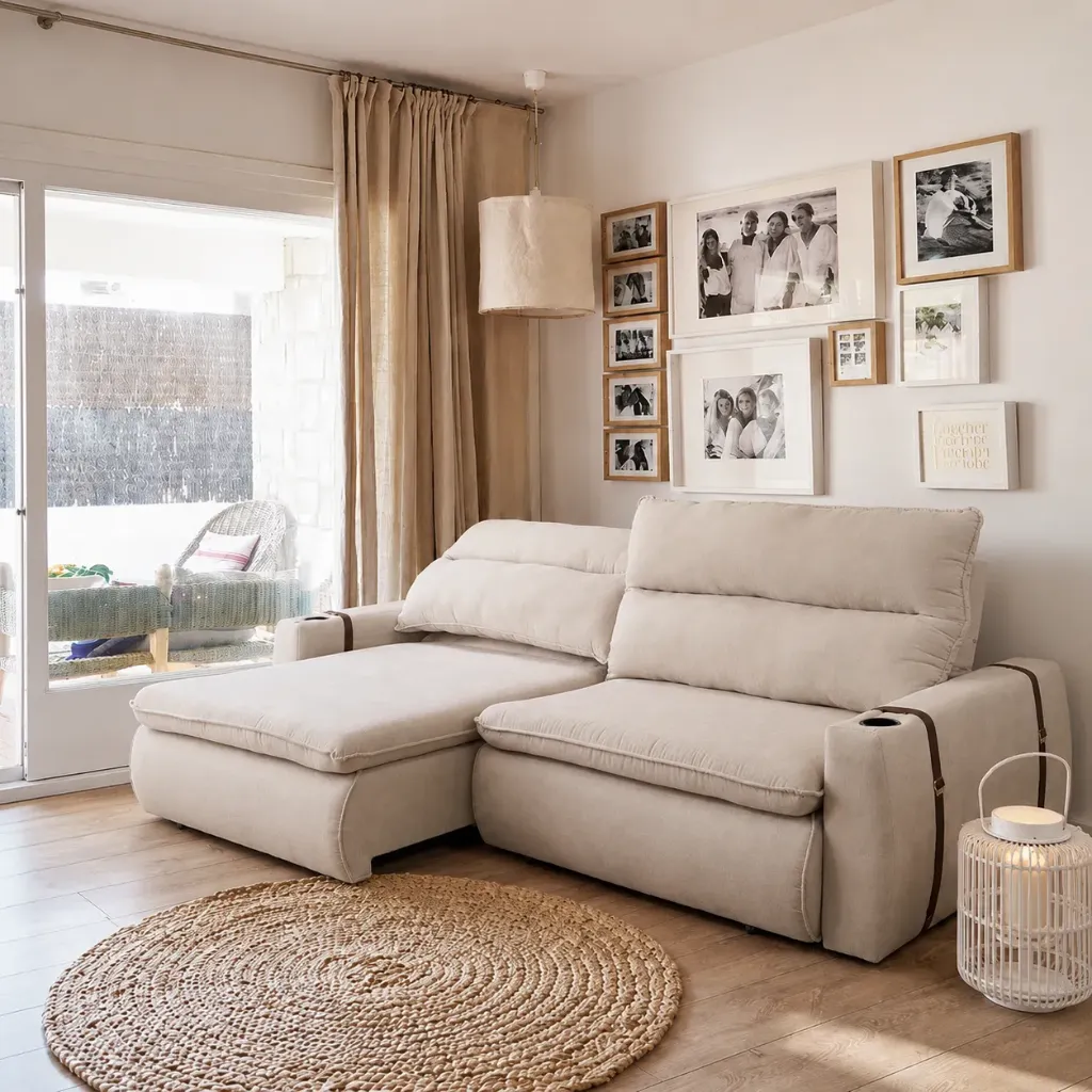SOFA RETRACTIL ARBO 3P - BEIGE