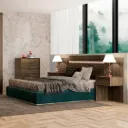 Espaldar Nexo Legno Extensible hasta 2,5 Plazas + 2 Veladores