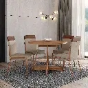 Mesa Atria Orbe Nogal Freijo Rose Cobre