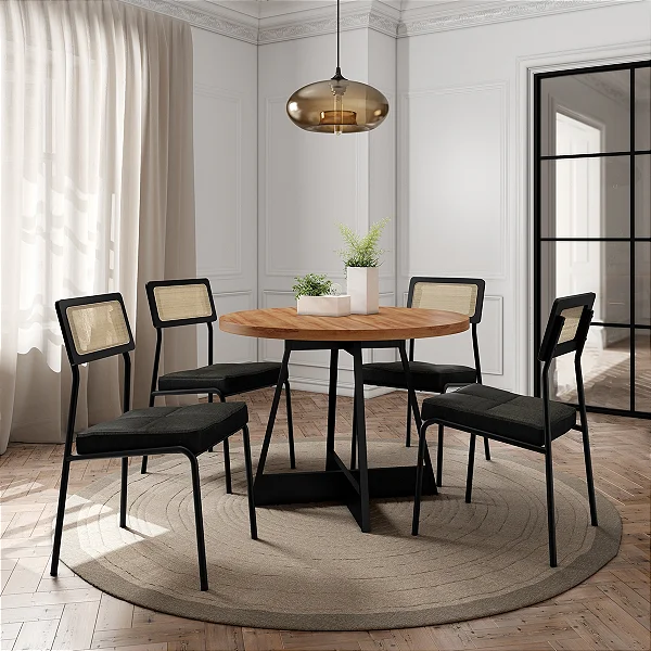 Mesa Atria Orbe Nogal Negro