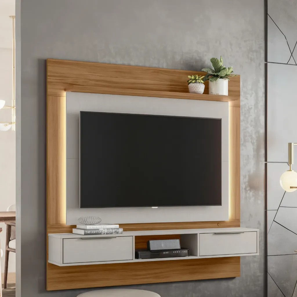 [NT1280 PANEL - 241 FREIJO TREND / OFF WHITE] Panel para TV Órbita Freijo Trend - Off White
