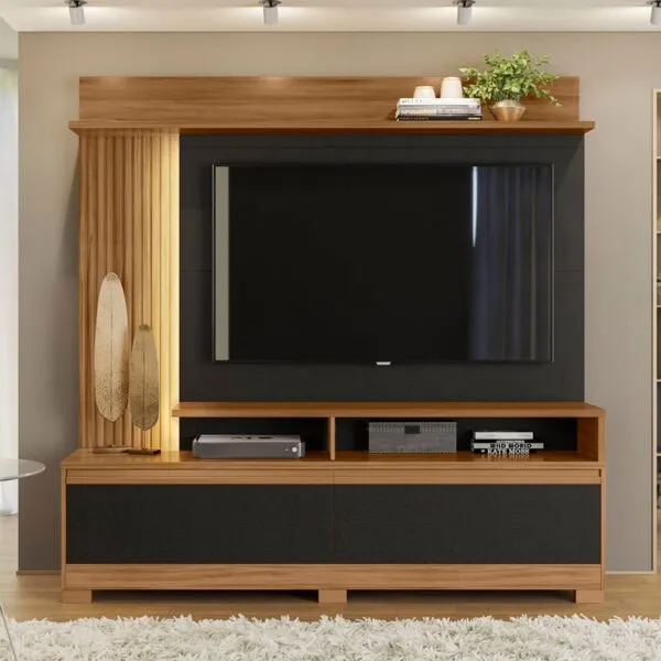 [NT1295 HOME - 243 FREIJO TREND/NEGRO TX] Centro de entretenimiento Arista Freijo Trend - Negro