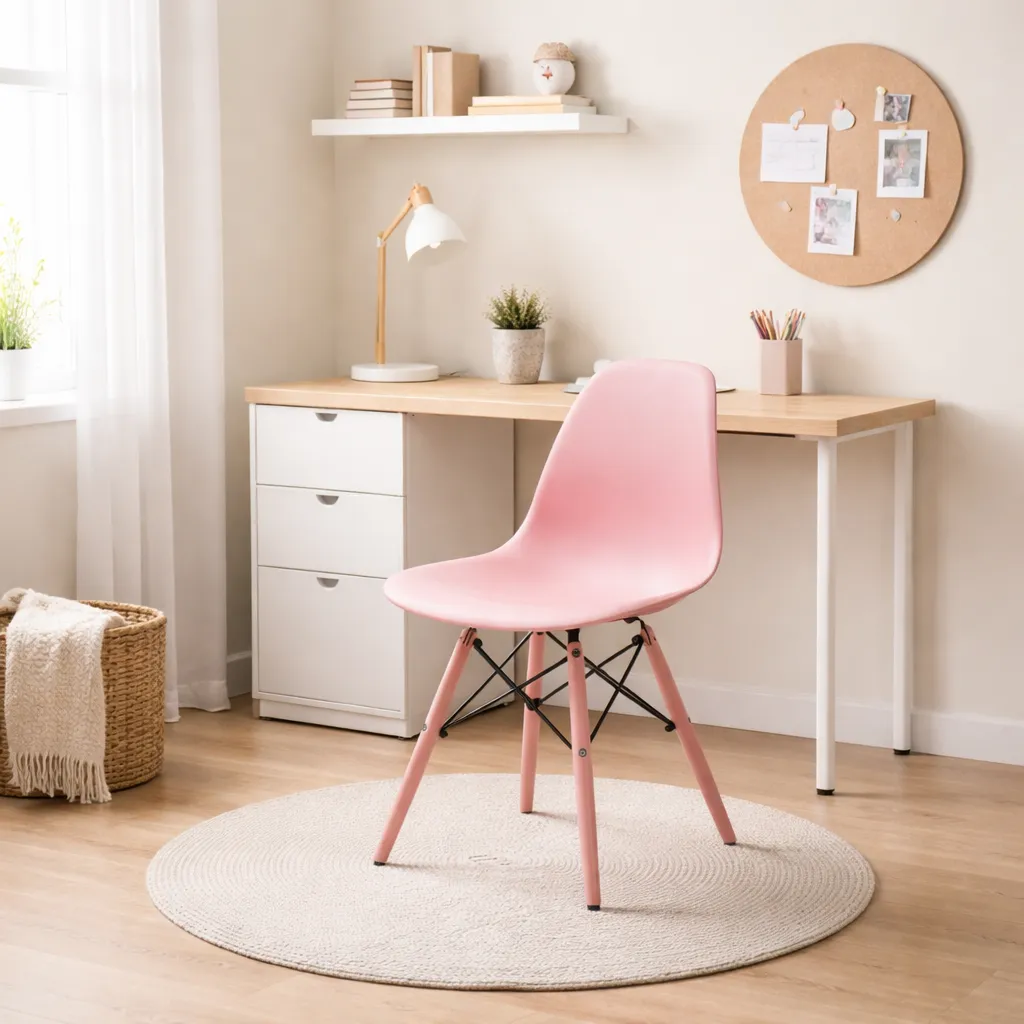 Silla Eames INJ Rosa